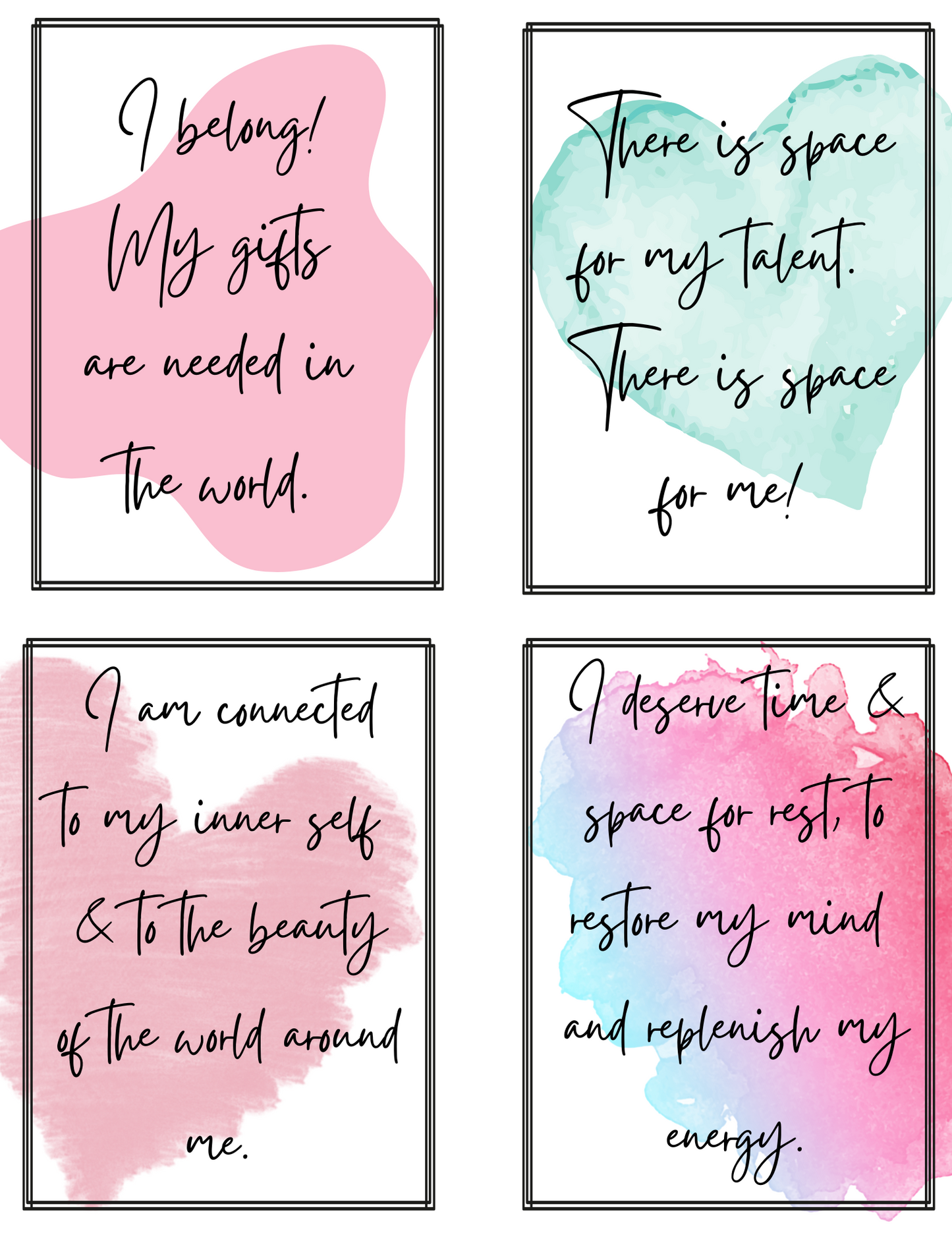 Affirmations for Creatives Card Set